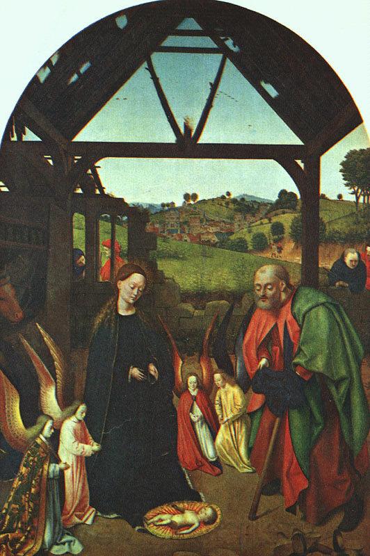 Petrus Christus The Nativity _2 France oil painting art